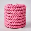 Corda de Algodão Grossa Colorida Selecionada Cuidadosamente 8mm/12mm/20mm Cordão de Algodão de Três Fios Materiais DIY Artesanais Acessórios Decorativos para Roupas