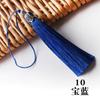 Punta con Borla de Cloisonné Corona Azul con Borla Vertical Anti-Arrugas Punta para Colgar en Ropa Borla para Carcasa de Teléfono Móvil