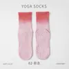 26 Estilos Nuevos de Calcetines de Yoga para Mujer, Calcetines de Algodón Antideslizantes para Piso con Degradado, Calcetines Deportivos Casuales para Pilates de Media Pantorrilla, Tie-Dye
