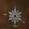 Navidad Nieve Copo Mini Grande Acrílico Transparente Copo de Nieve Decoración Árbol de Navidad Colgante Colgante Transfronterizo Nuevo Producto