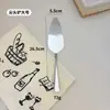 Espátula Creativa y Novedosa de Acero Inoxidable 430/410, Espátula para Pizza, Espátula para Hornear con Patrón de Martillo Gota de Agua y Diseño de Mango Suave