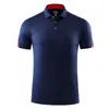 Camisa polo camiseta manga curta gola alta fitness esportes ao ar livre secagem rápida macacão logo bordado estampado roupa de trabalho camisa publicitária