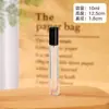 Botella de Perfume de Vidrio Transparente de 10 ml con Tapa, Botella Portátil de Hidratación para Viaje, Botella con Atomizador de Niebla Fina, Botella Dispensadora de Muestras