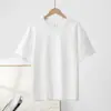 Camiseta de Manga Corta Pesada 100% Algodón para Hombre, Camiseta Básica Lisa Holgada, Camiseta Casual de Verano para Hombres y Mujeres