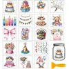 Pegatinas de transferencia en frío pintadas a mano con acuarela para tazas de vidrio y cerámica, pegatinas decorativas DIY para tazas y frascos, pegatinas creativas hechas a mano culturales y creativas