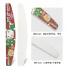 Venta Directa de Fábrica Color Personalizado Impreso Patrón Navideño Impreso Lima de Uñas Media Luna Lima Blanca de Arena Herramienta de Manicura