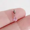 Pendiente de aleación de titanio F136 bala colgante gota de agua DIY clavo de pendiente vertical piercing corporal de titanio G23 joyería