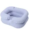 Tina Inflable para Lavar el Cabello con Almohada Integrada, Lavabo Inflable de PVC, Tina para Pies, Tina Inflable de Emergencia para Adultos