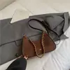 Bolsa Pequena Retrô da Moda para o Dia a Dia Feminina 2026 Nova Fosca de Nicho Bolsa de Ombro Única Textura de Alta Qualidade Versátil Bolsa Transversal