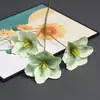 3 flores de tulipa abertas artificiais para decoração de salão de casamento, arranjos florais e decoração de casamento