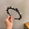 2021 Nueva Ola Diadema de Perlas para Mujer Verano Lavar la Cara Cabello Corto Artefacto para Cabello Roto Horquilla Clip Diadema Perezosa Accesorios para el Cabello