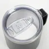 Taza de 12 oz transfronteriza interior y exterior acero inoxidable 304 doble aislamiento al vacío taza con asa americana taza de oficina
