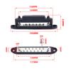 Barra colectora ignífuga de nailon M6 para automóvil, para salón, yate, barra colectora de 2 columnas y 12 vías con destornillador de terminal