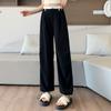 Calça Cargo Americana para Mulheres Primavera e Verão Nova Calça Legging de Duas Formas Calça de Moletom Cintura Alta Reta Casual Perna Larga 2293
