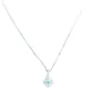 Collar Colgante de Flor de Circonita Super Brillante, Cadena para Clavícula de Moda Fresca y Dulce de Verano, Collar de Nicho de Gama Alta para Mujeres