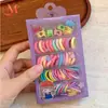 Lindo Set de Pinzas para el Cabello con Gomas Elásticas en Caja para Bebés, Alta Elasticidad, No Daña el Cabello, Gomas para el Cabello Infantiles, Accesorios para el Cabello al por Mayor