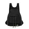 Mochila Pequeña Casual Estilo Coreano Transfronteriza, Bolso de Viaje Artístico y Fresco, Mochila para Estudiante Universitario, Bolsa Versátil Ligera con Cordón