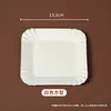 Platos de Papel Desechables, Platos Cuadrados Espesos de Pulpa, Platos Redondos de Papel, Platos Rectangulares de Papel, Platos para Degustación de Pasteles, Platos para Pintar