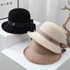 Sombrero de pescador para mujer, de primavera y otoño, para viajes, estilo británico, informal, combinable, de punto japonés, aspecto pequeño
