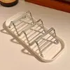 Caixa de Sabão de Aço Inoxidável Ins Caixa de Sabão Armazenamento de Sabão para Banheiro Prateleira Drenante Rack de Armazenamento Doméstico Criativo Onda