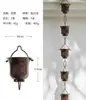 Corrente de Chuva Villa Roxa, Corrente de Chuva para Beirais Estilo Japonês, Corrente de Drenagem, Corrente Guiadora de Água para Pátio, Canalizador de Água para Calha, Corrente de Chuva de Liga de Alumínio