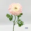 2 cabezas de Flor Artificial de Loto Estilo Mil Flores Tallo Único Estilo Pintura al Óleo Copo de Nieve Rosa Frijol Arte Floral Decorativo Suave Caléndula Loto Hibisco
