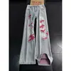 Jeans Azules Grisáceos Rasgados para Hombre, Estilo Verano, Pantalones Acampanados Elegantes, Pantalones Rectos de Corte Ajustado, Nuevo Modelo 2026