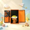 Produto Acabado de Crochê DIY Feito à Mão Chaveiro de Flor de Mão Pequeno Pingente Presente de Aniversário Chaveiro de Carro para Venda por Atacado