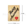 Tarjeta de San Valentín de madera serie de confesión romántica tarjeta de felicitación de amor creativa tarjeta conmemorativa de confesión festiva fábrica venta al por mayor