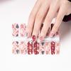 Nuevas Pegatinas Navideñas Impresas de Uñas para 16 Dedos, Película de Esmalte de Uñas Impermeable, Pegatinas de Uñas de Longitud Completa Personalización