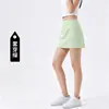 Falda de línea A con abertura lateral, Falda corta deportiva para mujer, Falda tiburón ajustada de cintura alta, Falda de tenis de verano anti-exposición