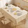 2026 Nuevo Estilo Lujo Ligero Gama Alta Mantel Impermeable, Resistente al Aceite, Resistente al Calor, Lavable Salvamanteles, Mantel Rectangular para Mesa de Café