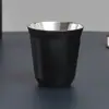 Taza de Café de Doble Capa de Acero Inoxidable 304, Taza Portátil Aislada para Extracción de Espresso, Vaso de Cerveza de Doble Color Pequeña Capacidad