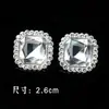Botón cuadrado de perla de diamante de aleación, bricolaje, costura a mano, accesorios de ropa de pierna alta, suéter, abrigo, estilo pequeño y fragante