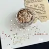 Otoño Invierno Maillard Estrellas Tamaño Mixto Brillo Decoraciones para Uñas Color Café Mini Estrellas de Cinco Puntas Uñas Postizas Decoración de Uñas
