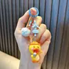 Cadena para Teléfono Móvil de Gato con Cuentas Llavero Muñeca de Transmisión en Vivo Douyin Colgante para Mochila Llavero Pequeño Regalo Venta al Mayoreo