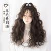 Peluca transfronteriza femenina cabello largo rizado flequillo rizado diario ancla Rojo de internet lolita natural realista Nuevo jk cobertura completa de cabeza