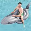 Juguetes de PVC personalizados para fabricantes tiburón inflable bote flotante isla de tiburones pontón grande montaje de delfín inflable