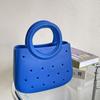 Bolsa para Mascotas con Cesta Exterior Bolsa de Almacenamiento para Playa Bolso de Mano Eva con Agujeros Bolsa de Playa Impermeable de Gran Capacidad Cesta de Compras