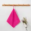 Toalla Pequeña Cuadrada de Fibra 25*25 Toalla Pequeña Cuadrada Simple para Limpieza Toalla Absorbente para Niños de Guardería Toalla de Mano
