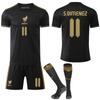 Traje de Entrenamiento de Fútbol 2025-26 Nuevo Traje Deportivo Jersey Copa América Negro Dorado Selección Nacional Mexicana Récord