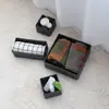 Cesta de Almacenamiento Tejida de Cinta de Hielo Personalizada Juego de Cuatro Piezas Cesta de Almacenamiento de Cosméticos de Escritorio Caja de Almacenamiento de Llaves para la Entrada