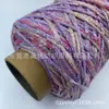 Directo del FabricanteColor Degradado Cielo Estrellado Hilo Plateado Brillante Hilo de Algodón Hueco de 3 mm Hilo para Tejer Crochet Hecho a Mano DIY