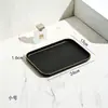 Bandeja Bandeja de Té Rectangular Tamaño Grande Hogar Sala de Estar para Colocar Tazas de Agua Bocadillos de Té Pasteles Juegos de Té Frutas Bocadillos Platos de Almacenamiento