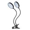 Lámpara para Plantas de Interior Qianrun Lighting LED Luz de Relleno para Plantas Lámpara de Clip de Tres Cabezas para Suculentas Temporizada Regulable Multifunción
