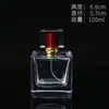 Frasco de perfume quadrado de alta qualidade vidro transparente espesso subfrasco cosmético frasco de vidro com spray de pressão frasco vazio