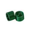 Funda Protectora de Hilo de Acero Galvanizado Verde Anti-Fugas Manguito de Hilo de Acero Color Plateado M1.4 M1.6
