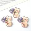 Estilo Coreano Fofo Borboleta Flor Desenho Animado Broche Acrílico Emblema Joia Patch DIY Grampo de Cabelo Acessórios de Cabelo