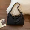 Bolso Casual Simple de Nuevo Estilo 2025 para Mujer, Bolso de Hombro Cruzado de Gran Capacidad, Bolso Tote Ligero de Color Sólido para el Día a Día