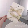 Mini Pinzas para el Cabello de Niña Estilo Coreano, Pinzas de Moño Hechas a Mano con Cinta de Algodón Color Caramelo, Pasadores, Venta al por Mayor de Fábrica